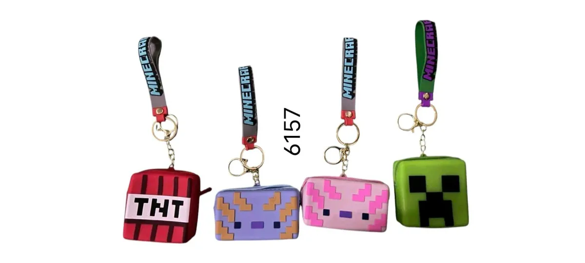 Portfel Minecraft Mix Kolorów z Postaciami Gry