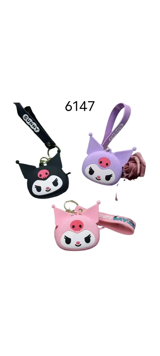 Portfel Kuromi Sanrio Różowy Czarny Fioletowy