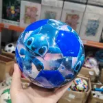 Piłka nożna Stitch niebieska z brokatem
