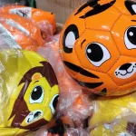 Zabawki Slime Piłki Tygrys i Lew Pomarańczowo-Żółte