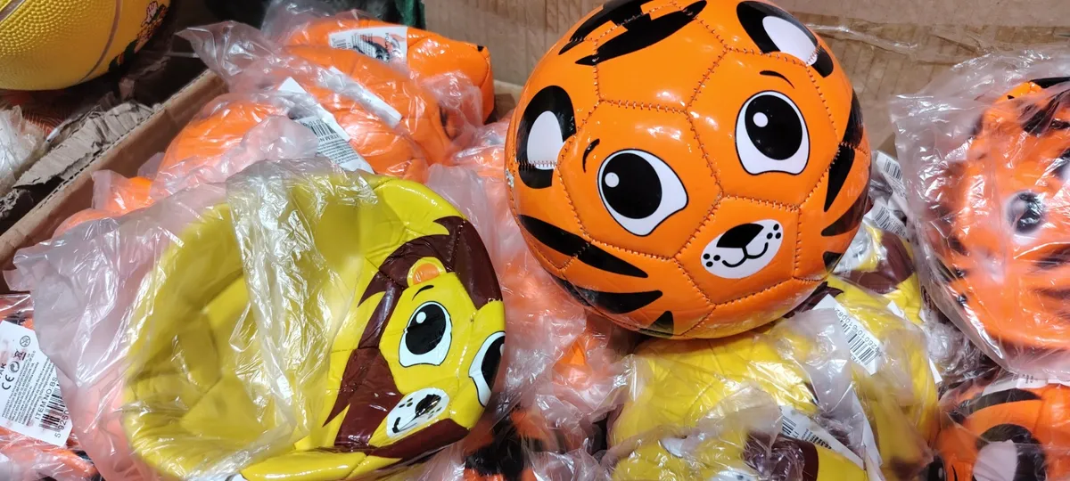 Zabawki Slime Piłki Tygrys i Lew Pomarańczowo-Żółte