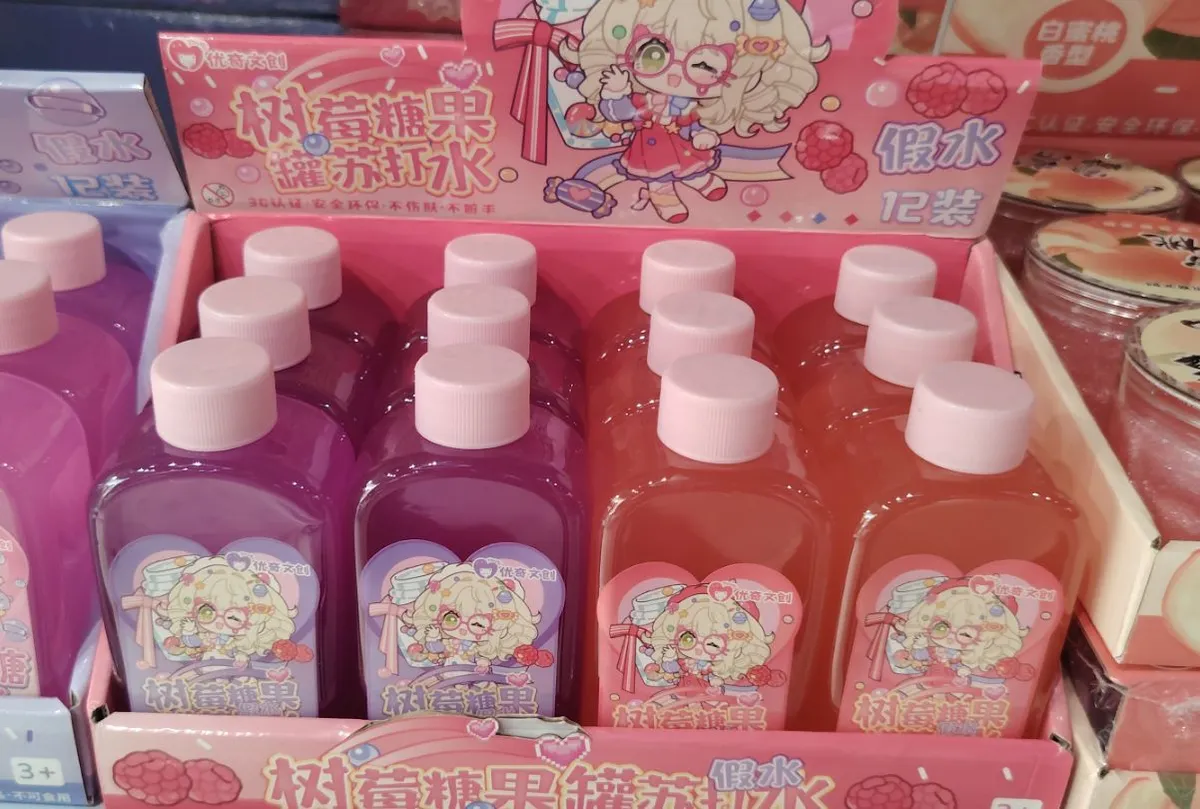 Zabawki Slime Kawaii Fioletowo-Różowe 12 szt