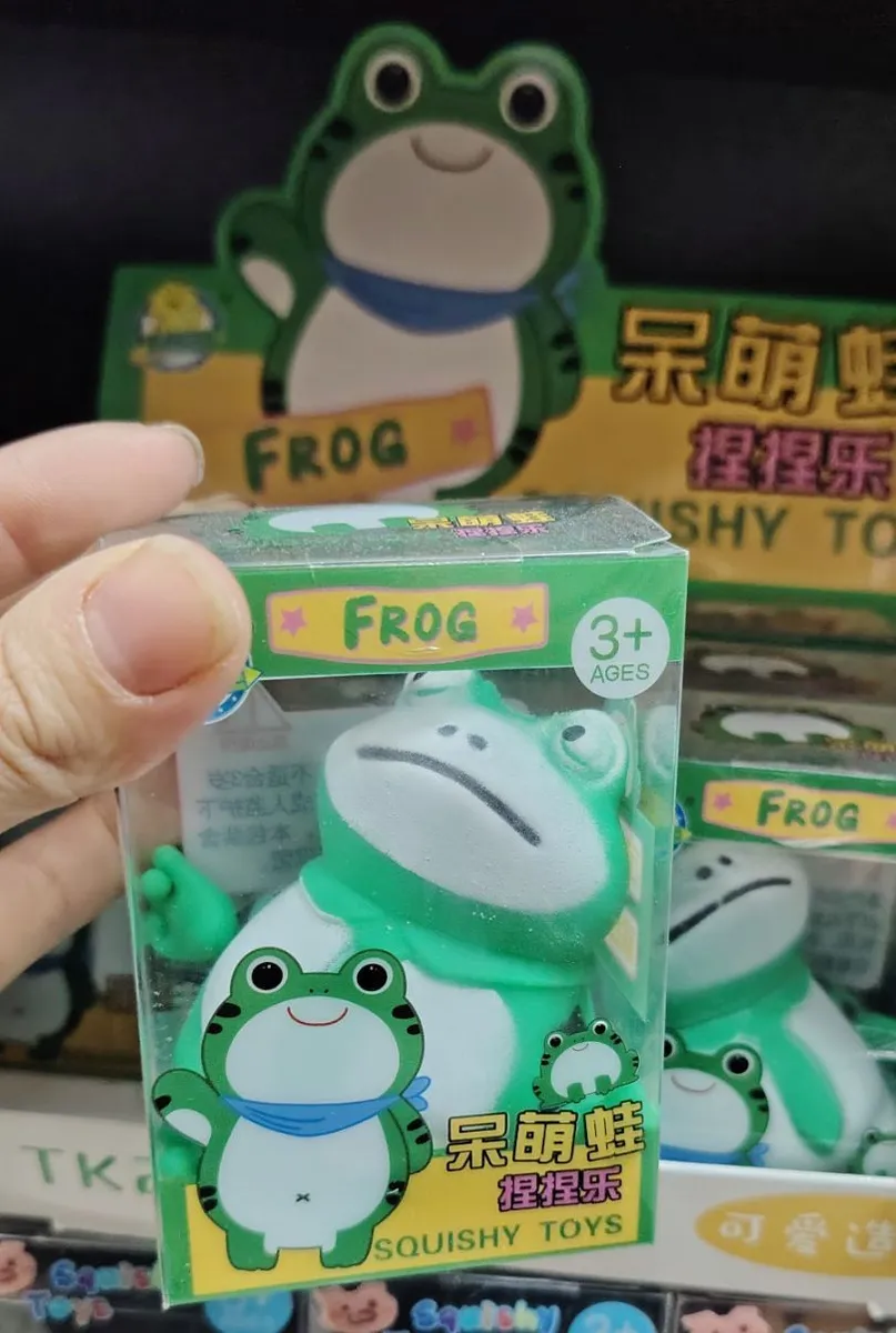 Gniotek Żaba Frog Zielony Antystresowy 3+