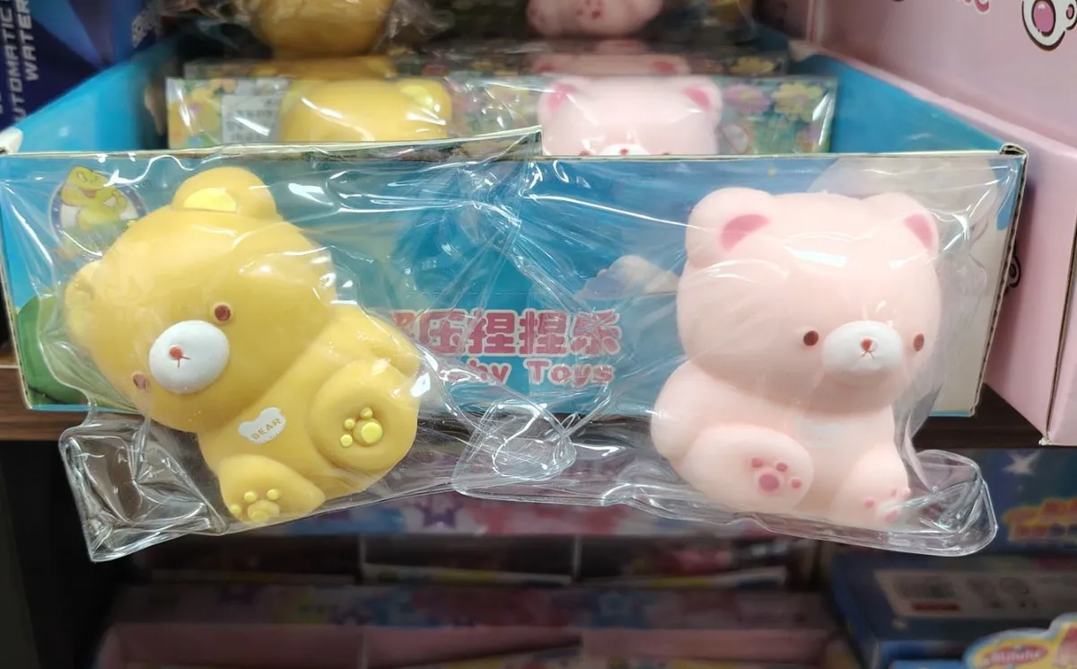 Gniotki Antystresowe Misie Żółty i Różowy Squeeze Toys
