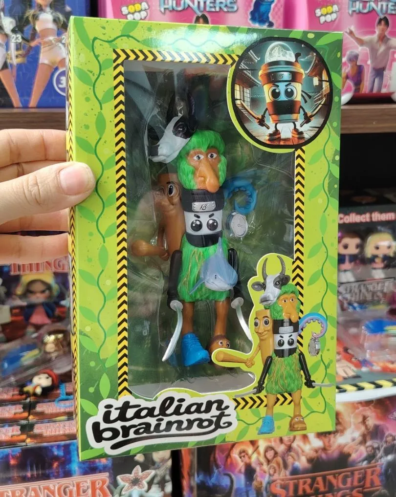 Italiano Brainrot Figurka Kolekcjonerska Zielony Małpiszon