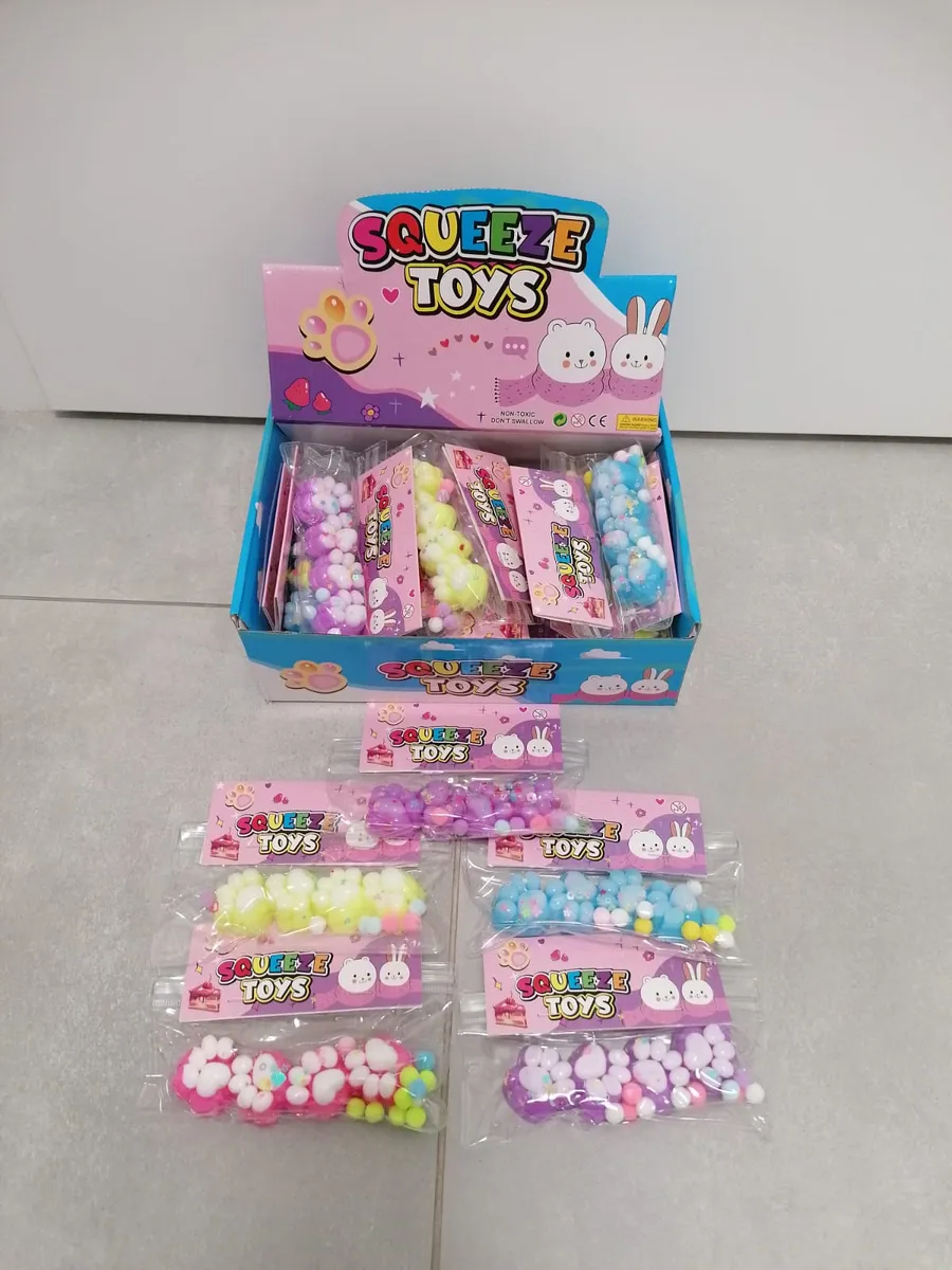 Zestaw Squeeze Toys Antystresowe Kulki Żelowe Mix Kolorów 20szt