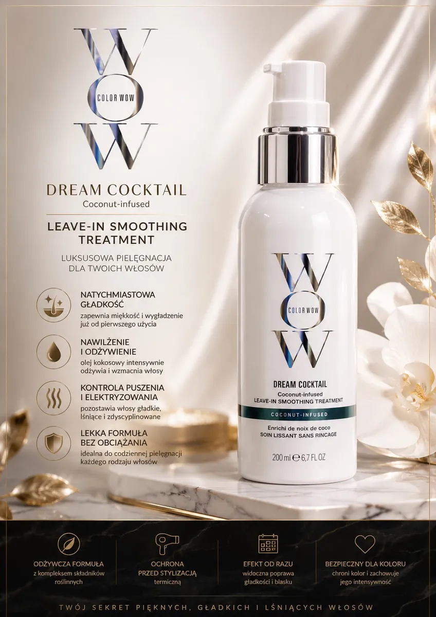 Color Wow Dream Cocktail Coconut Kuracja Wygładzająca 200ml