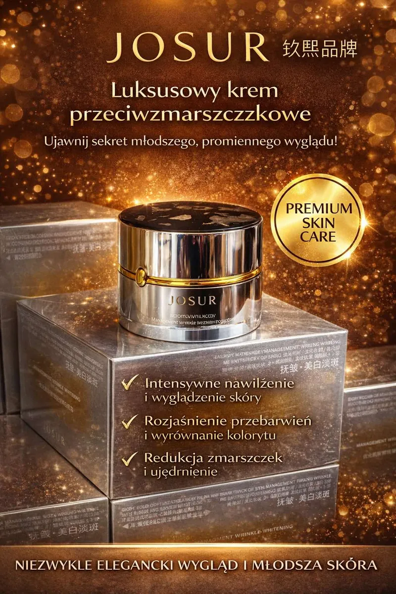 Luksusowy Krem Przeciwzmarszczkowy JOSUR Premium Skin Care
