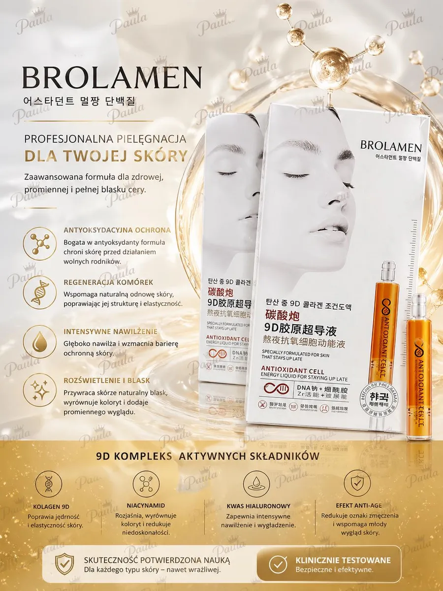 Brolamen Esencja Młodości 9D Kolagen Serum do Twarzy