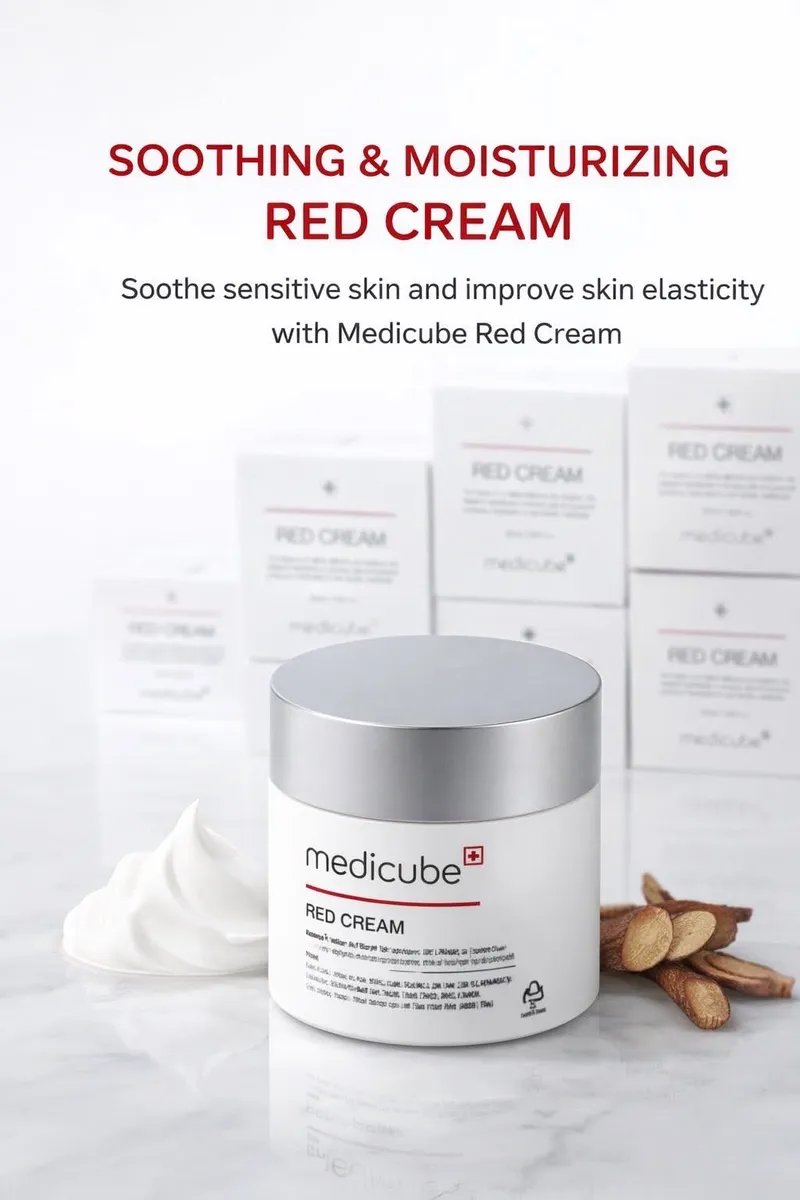 Medicube Red Cream Kojący Krem do Twarzy dla Skóry Wrażliwej