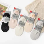 Koronkowe Stopki Damskie Invisible Socks Komfort Medyczny 35-38