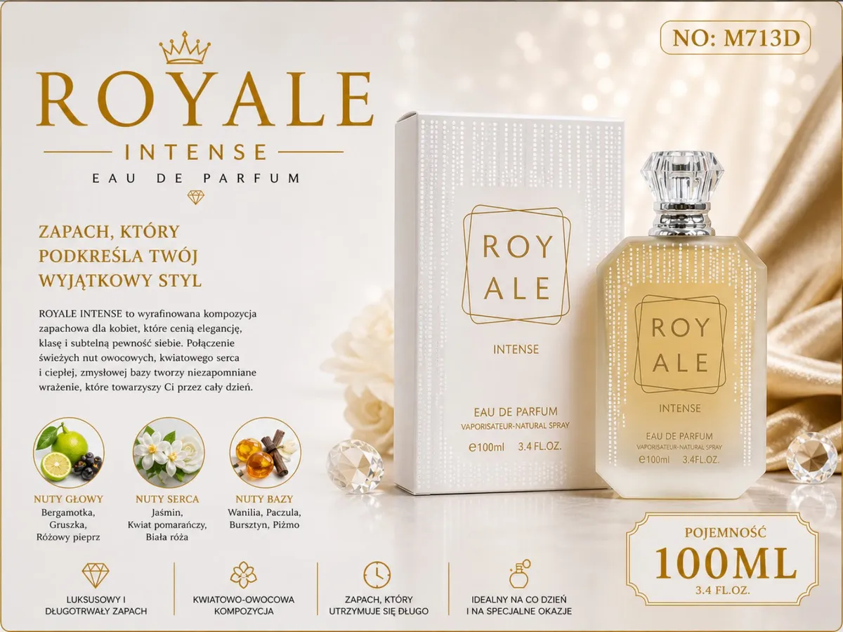 Woda perfumowana Royale Intense 100ml kwiatowo-owocowa damska