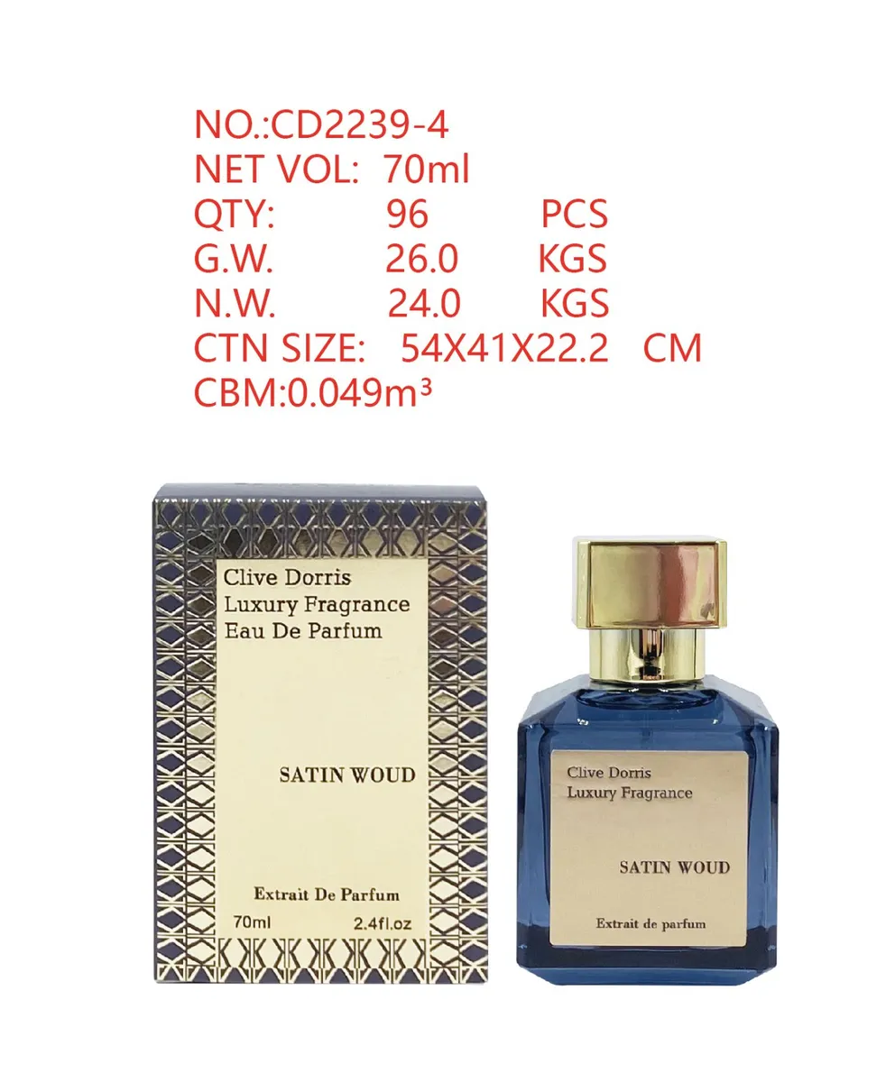 Woda perfumowana Clive Dorris Satin Woud 70ml elegancki zapach