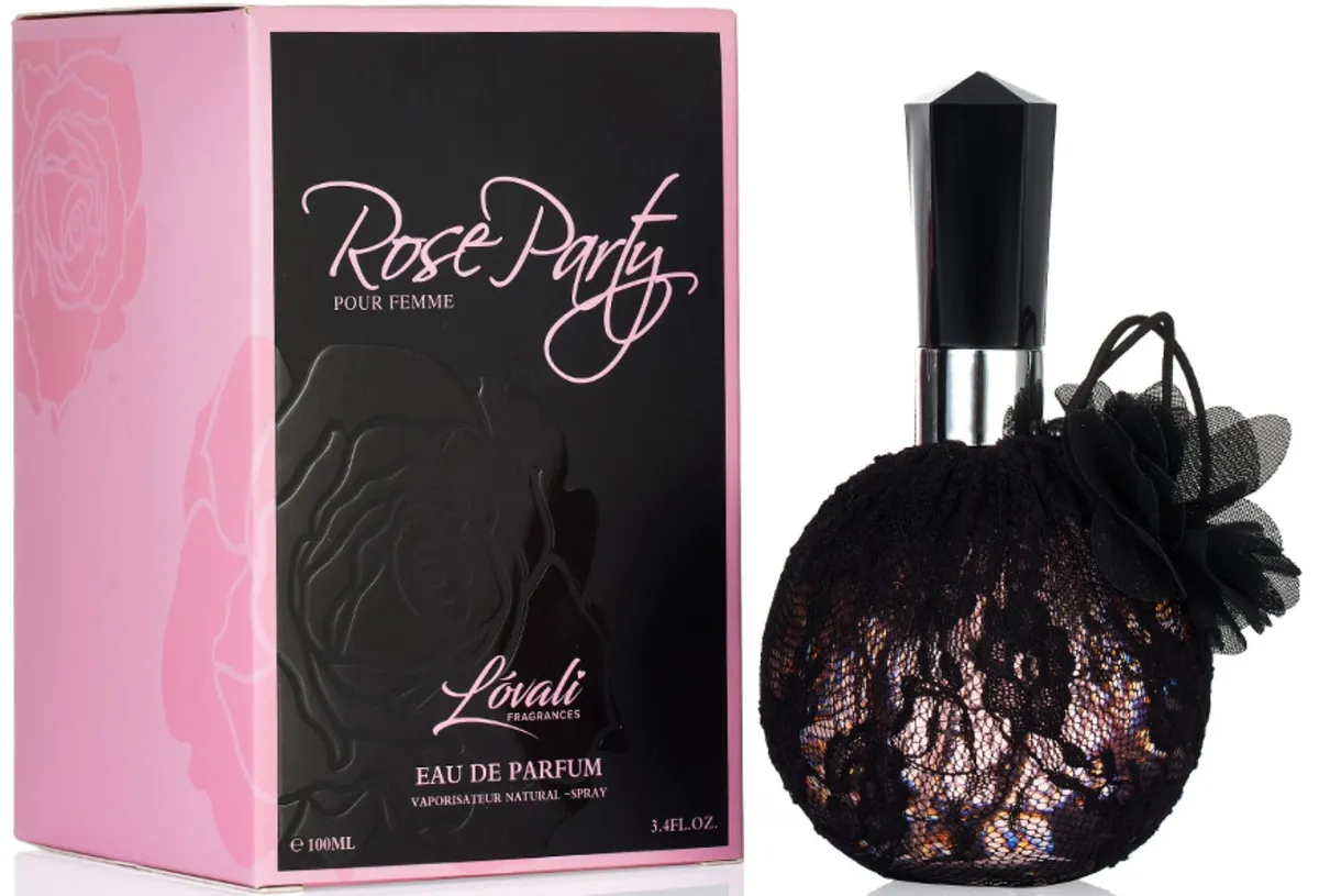 Woda perfumowana damska Rose Party Lovali 100ml w koronce