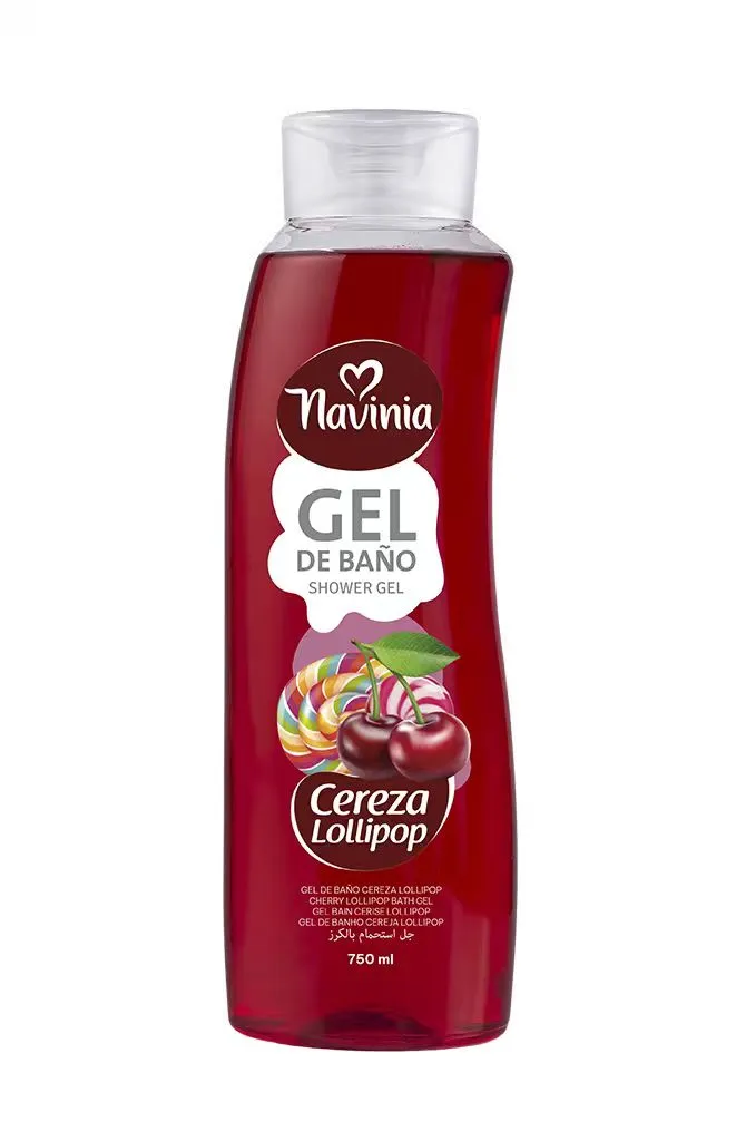 Żel pod prysznic Navinia Cereza Lollipop 750 ml wiśniowy