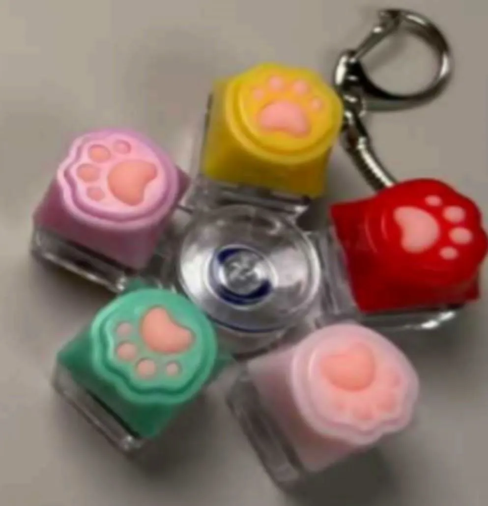 Brelok Antystresowy Łapka Kotka Spinner Wielokolorowy 5cm