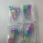 Brelok Antystresowy Kostka Rubika Kolorowa w Etui 24 szt.