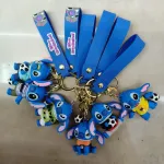 Brelok Gumowy Stitch Disney z Piłką Niebieski Zestaw 12 szt.