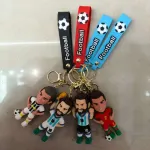Brelok Gumowy Piłkarz z Paskiem Football Zestaw 12 sztuk