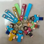 Brelok Minecraft Figurka Postać z Paskiem Silikonowym Mix Wzorów