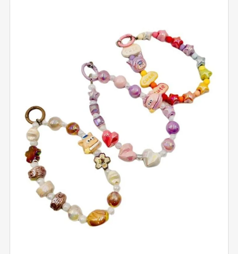 Zestaw Breloków z Koralikami i Figurkami Mix Wzorów