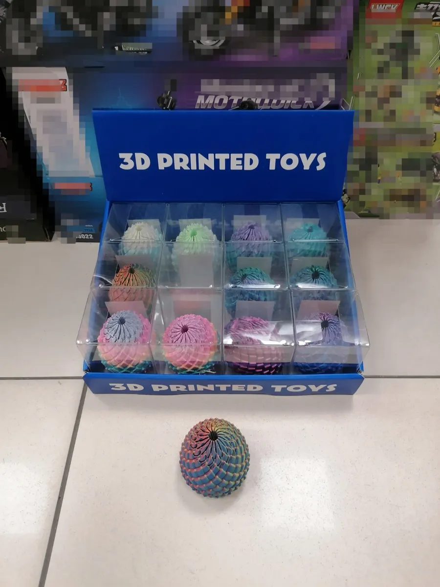 Antystresowa Zabawka 3D Printed Jajko Wielokolorowe