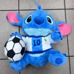 Maskotka Stitch Piłkarz 30cm Niebieski Pluszak z Piłką