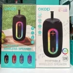 Przenośny Głośnik Bezprzewodowy OKOP KP-833 z Podświetleniem RGB