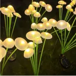 Lampa Solarna Ogrodowa Grzybki LED 2 sztuki Dekoracja Świetlna