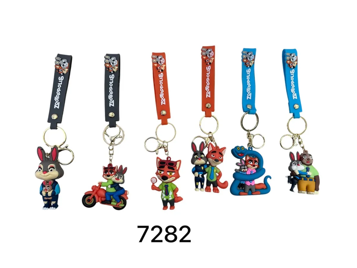 Brelok Gumowy Zootropolis Postacie Mix Wzorów 24szt