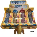 Duża Figurka Gniotek Goryl Antystresowy Squishy Toy 8 szt.