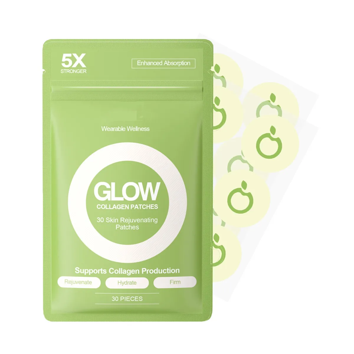 Plastry Kolagenowe GLOW Odmładzające 30 sztuk