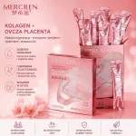 Maseczka Mercilen Collagen Sheep Placenta 10x6g Nawilżająca