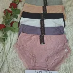 Damskie Figi Bawełniane z Koronką Wielopak 2XL-4XL