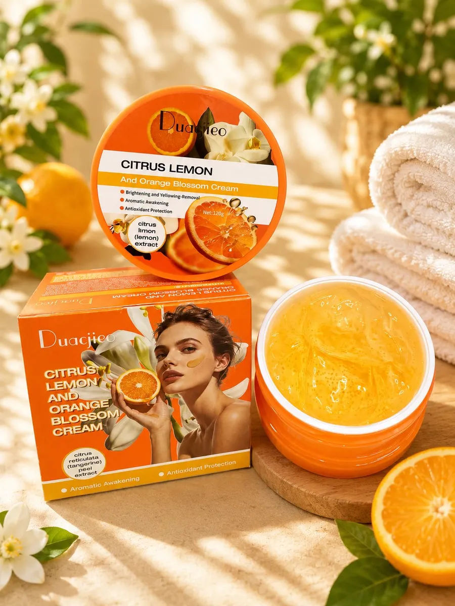 Krem Nawilżający Duacjieo Citrus Lemon 120g z Ekstraktem Mandarynki