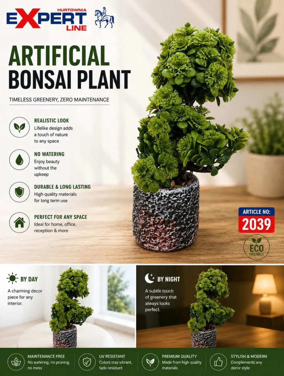 Sztuczne Bonsai Expert Line w Ozdobnej Doniczce 2039