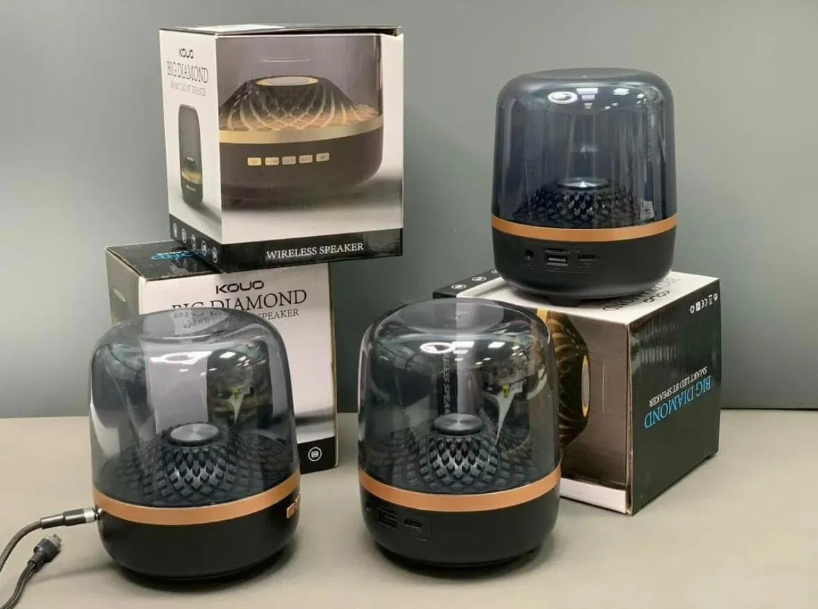 Głośnik Bezprzewodowy KOUO Big Diamond LED RGB Bluetooth