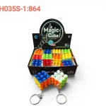 Brelok Kostka Logiczna Magic Cube 3x3 Mini Zabawka Antystresowa