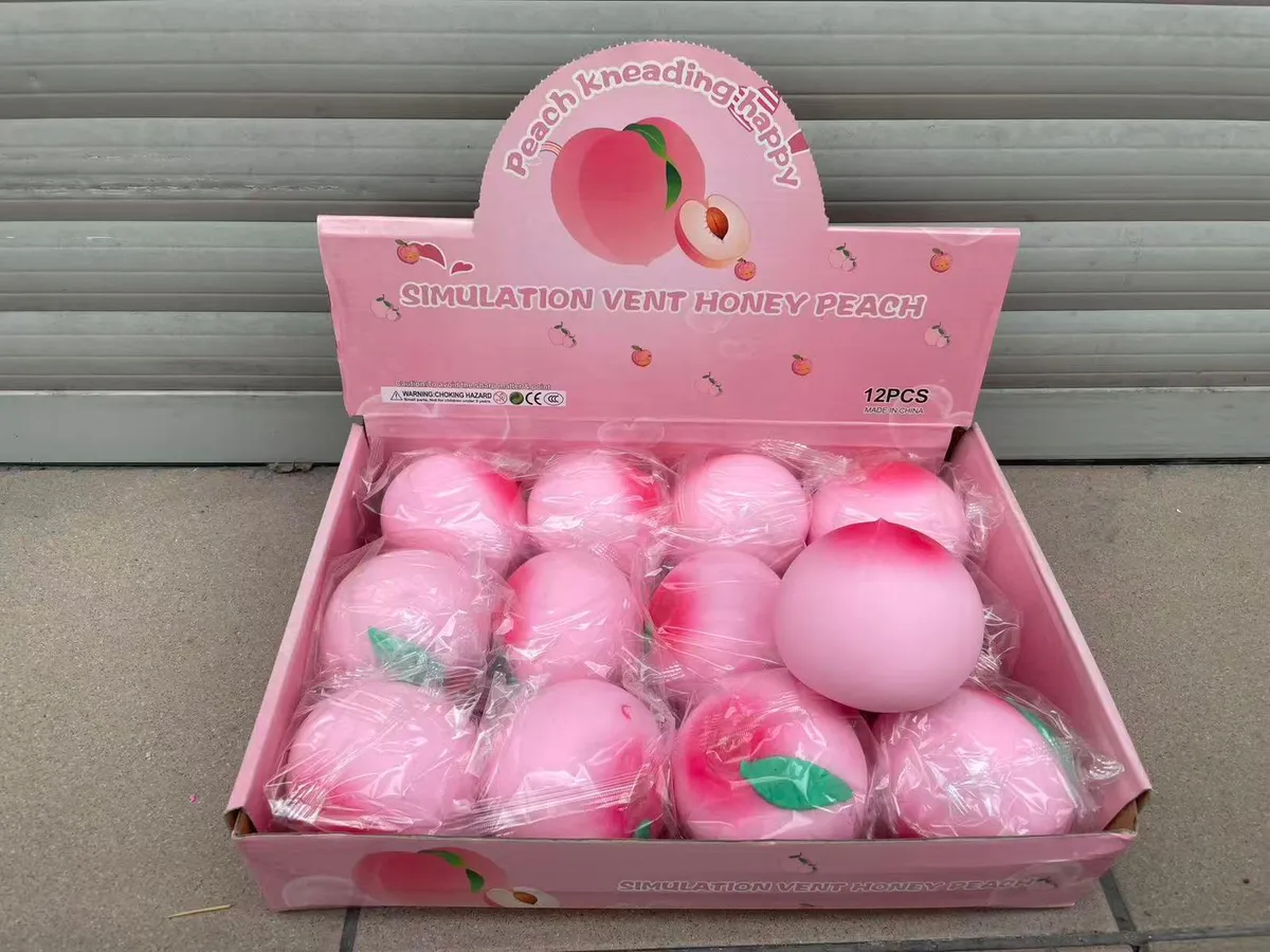 Gniotek Antystresowy Brzoskwinia Simulation Vent Honey Peach 12szt