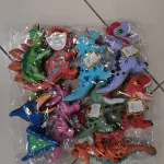 Zestaw Gumowych Dinozaurów Figurki 9 sztuk Mix Kolorów