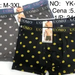 Męskie Bokserki Uomo z Nadrukiem Smiley Mix Kolorów Rozmiar M-3XL