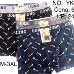 Bokserki męskie UOMO z nadrukiem pistoletów zestaw mix kolorów M-3XL
