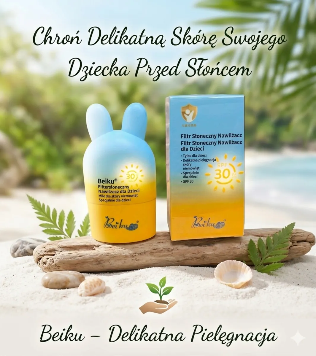 Beiku Nawilżający Krem Przeciwsłoneczny dla Dzieci SPF 30 30g