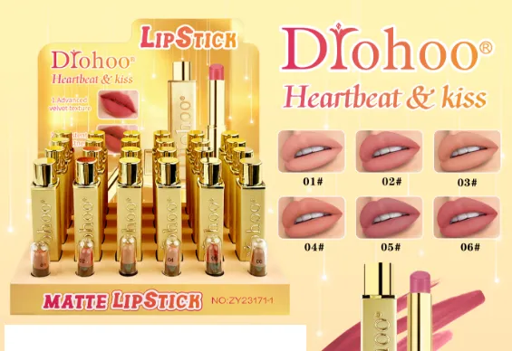 Pomadka Diohoo Heartbeat & Kiss Matowa Zestaw 24 sztuki