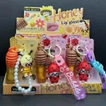 Błyszczyk do ust Honey NWX Beauty z brelokiem 12 sztuk