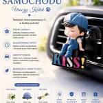 Zapach Samochodowy Chłopiec w Czapce z Napisem KISS