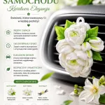 Zapach Samochodowy Kwiatowa Elegancja Jaśminowy Klips na Nawiew