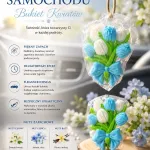 Zapach Samochodowy Bukiet Kwiatów Zawieszka Tulipanowa