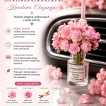 Zapach Samochodowy Kwiatowa Elegancja Bukiet Różowy Wiszący