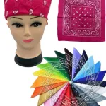 Bawełniana Bandana Paisley Wielokolorowa 55x55cm